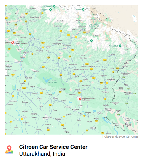 Citroen Car Service Center Near Me, Uttarakhand, India