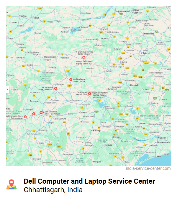 Dell Computer and Laptop Service Center Near Me, Chhattisgarh, India