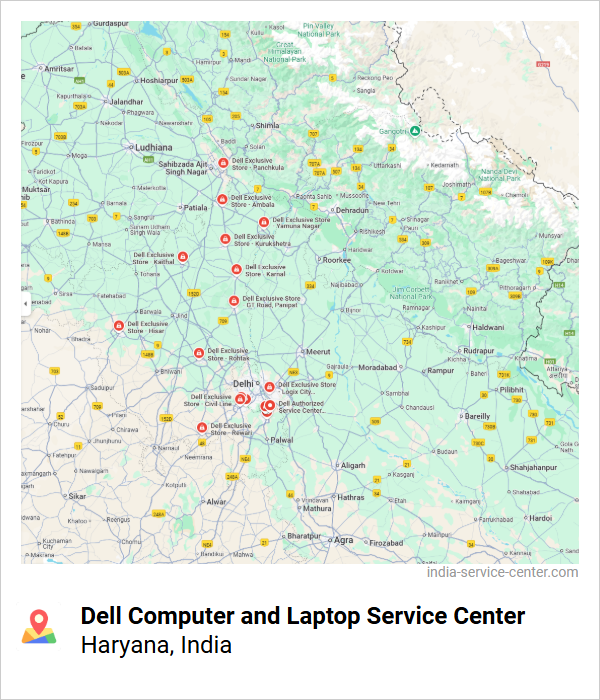 Dell Computer and Laptop Service Center Near Me, Haryana, India