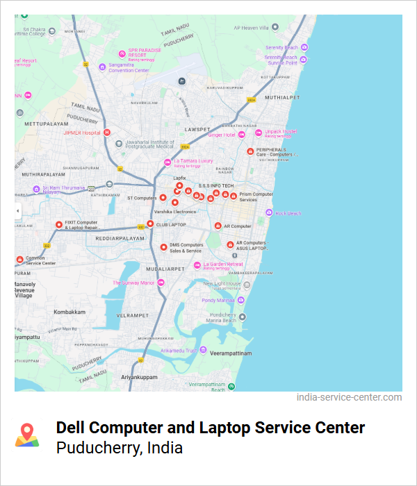 Dell Computer and Laptop Service Center Near Me, Puducherry, India