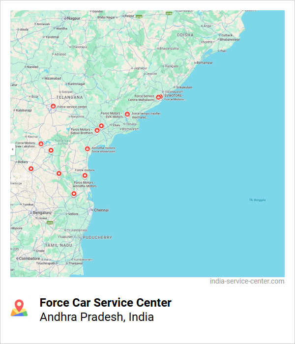 Force Car Service Center Near Me, Andhra Pradesh, India