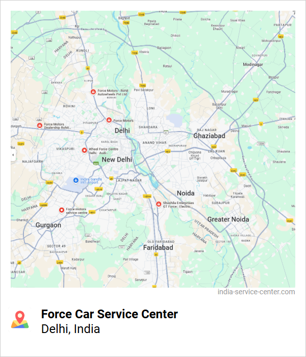 Force Car Service Center Near Me, Delhi, India