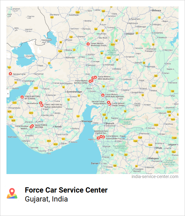 Force Car Service Center Near Me, Gujarat, India