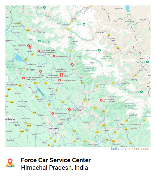 Force Car Service Center Near Me, Himachal Pradesh, India