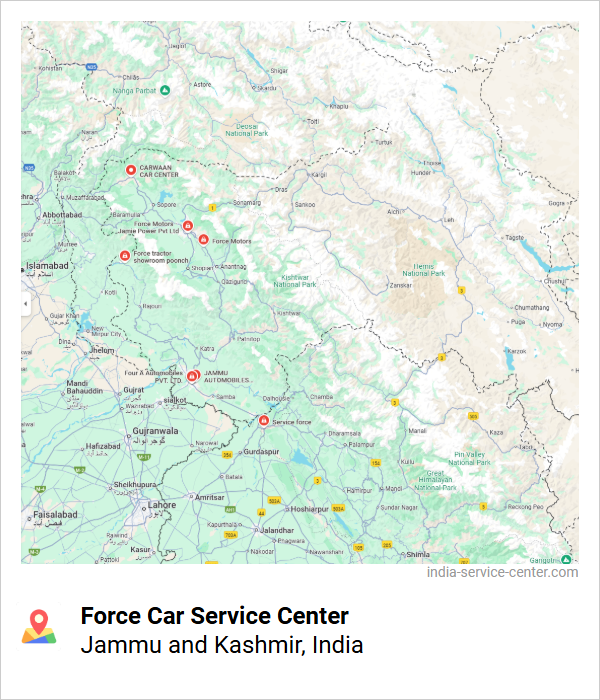 Force Car Service Center Near Me, Jammu and Kashmir, India