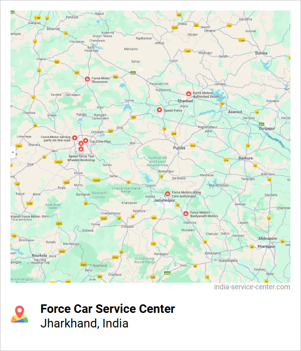 Force Car Service Center Near Me, Jharkhand, India