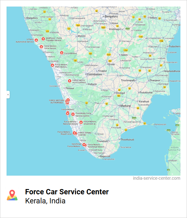 Force Car Service Center Near Me, Kerala, India