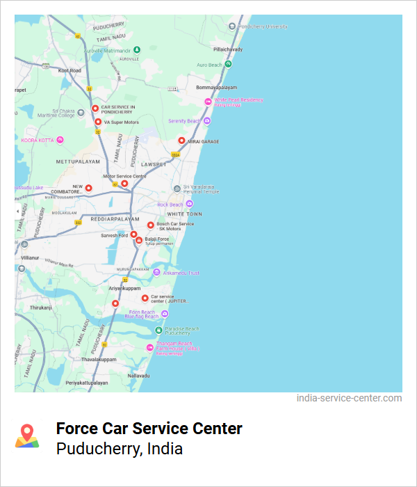 Force Car Service Center Near Me, Puducherry, India