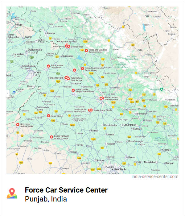 Force Car Service Center Near Me, Punjab, India