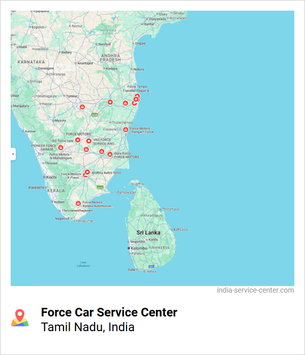 Force Car Service Center Near Me, Tamil Nadu, India