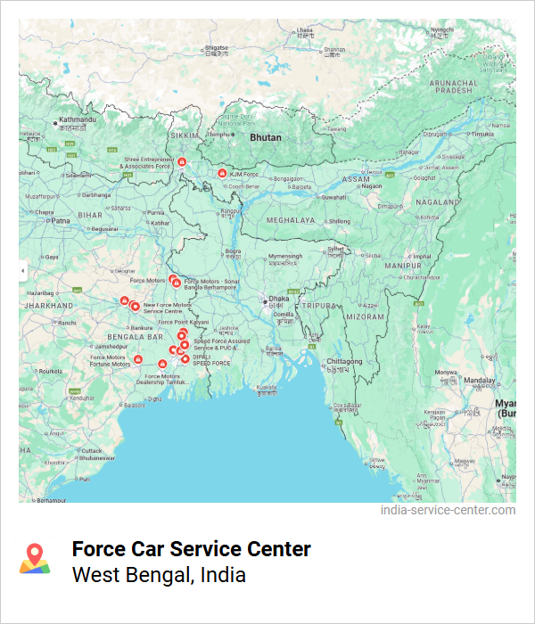 Force Car Service Center Near Me, West Bengal, India