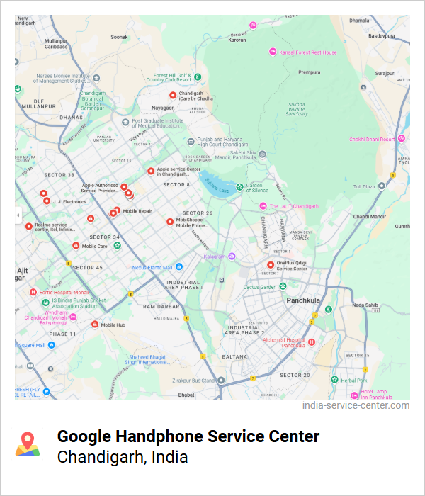 Google Handphone Service Center Near Me, Chandigarh, India