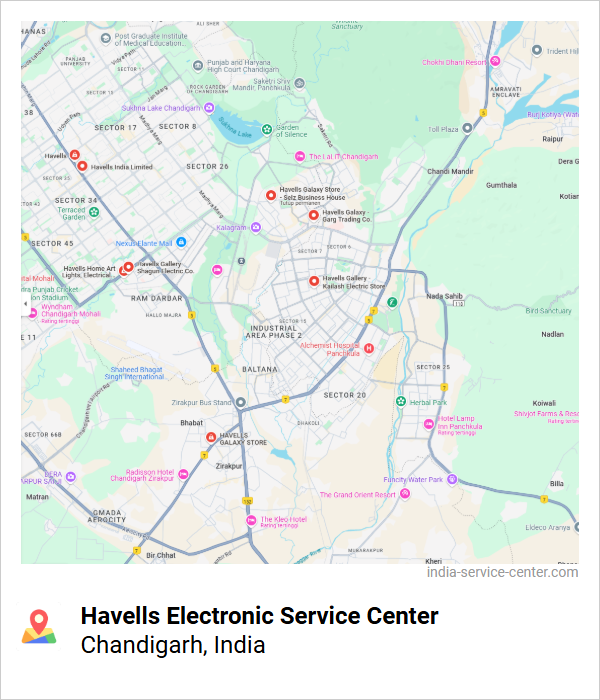 Havells Electronic Service Center Near Me, Chandigarh, India