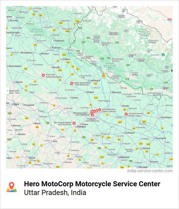 Hero MotoCorp Motorcycle Service Center Near Me, Uttar Pradesh, India