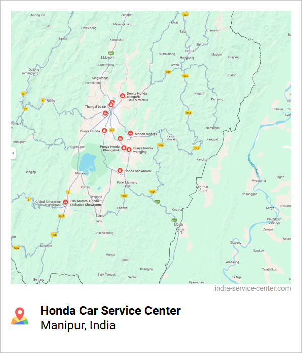 Honda Car Service Center Near Me, Manipur, India