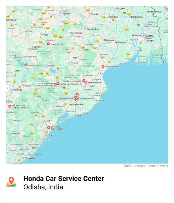 Honda Car Service Center Near Me, Odisha, India