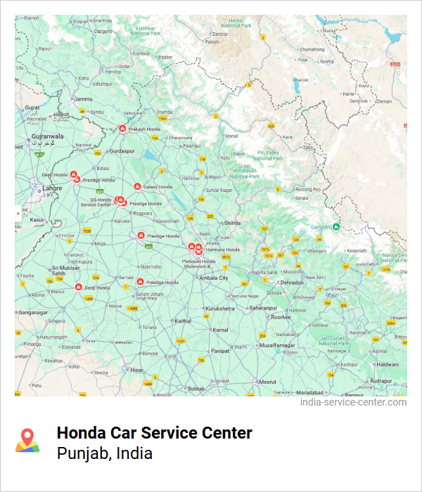 Honda Car Service Center Near Me, Punjab, India