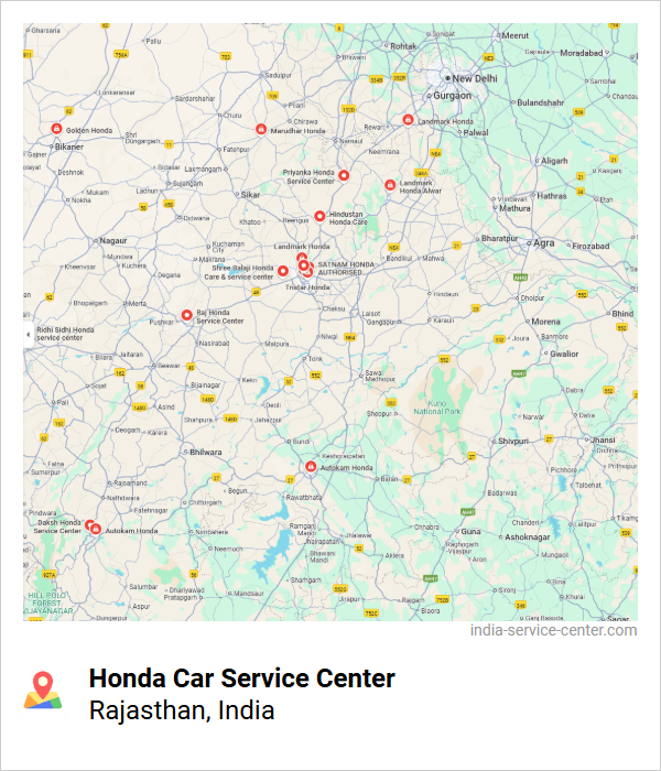 Honda Car Service Center Near Me, Rajasthan, India