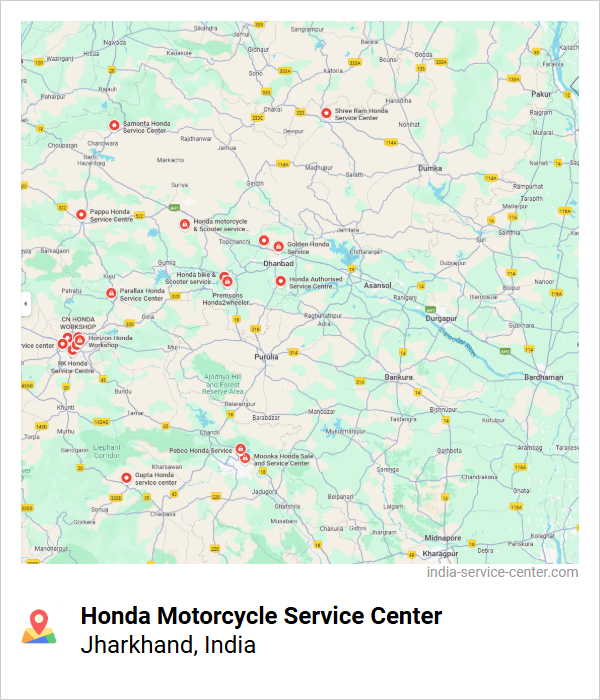 Honda Motorcycle Service Center Near Me, Jharkhand, India