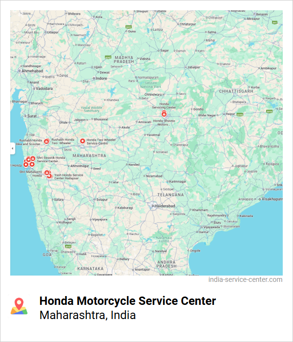 Honda Motorcycle Service Center Near Me, Maharashtra, India