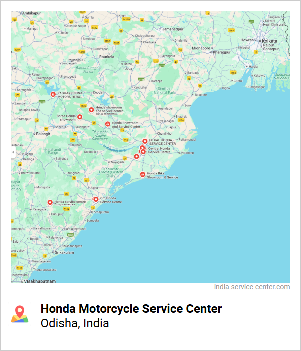 Honda Motorcycle Service Center Near Me, Odisha, India