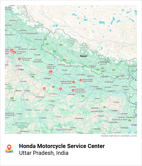 Honda Motorcycle Service Center Near Me, Uttar Pradesh, India