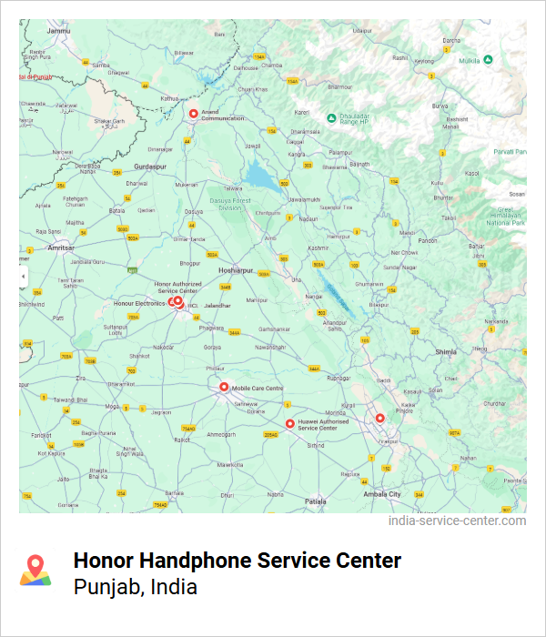 Honor Handphone Service Center Near Me, Punjab, India