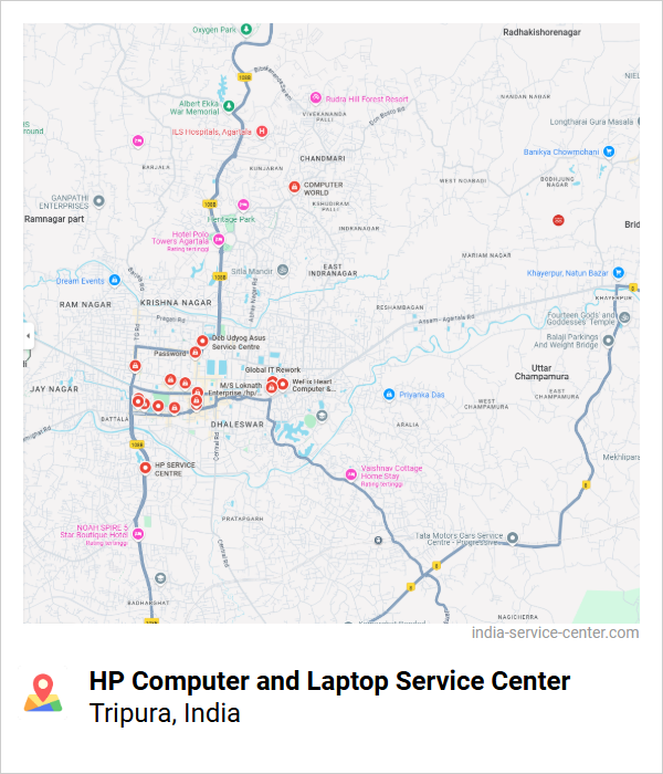 HP Computer and Laptop Service Center Near Me, Tripura, India
