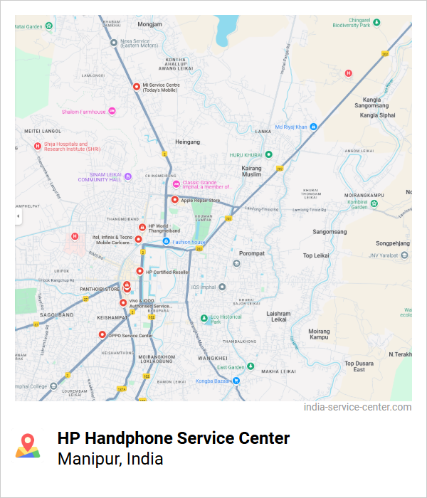 HP Handphone Service Center Near Me, Manipur, India
