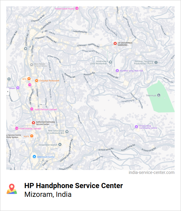 HP Handphone Service Center Near Me, Mizoram, India