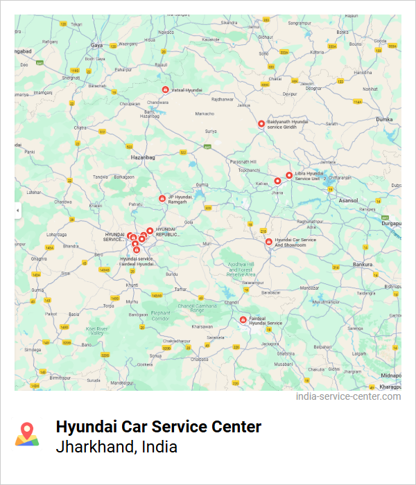 Hyundai Car Service Center Near Me, Jharkhand, India