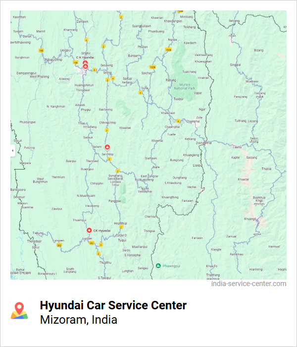 Hyundai Car Service Center Near Me, Mizoram, India