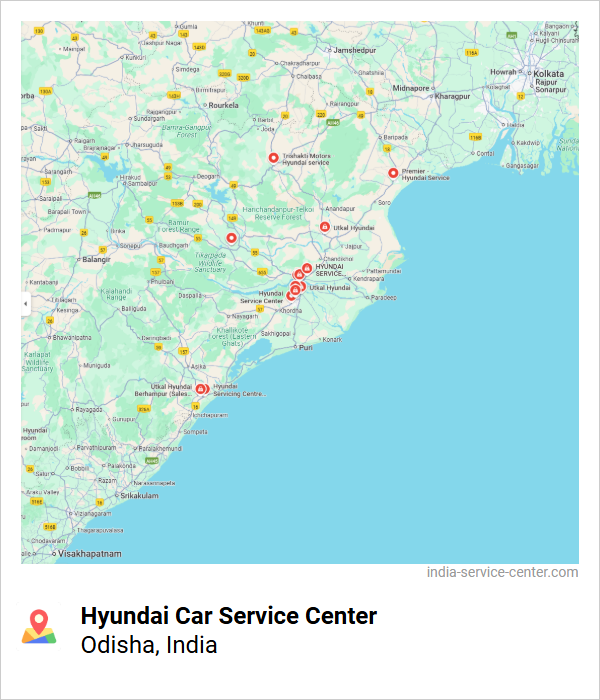 Hyundai Car Service Center Near Me, Odisha, India