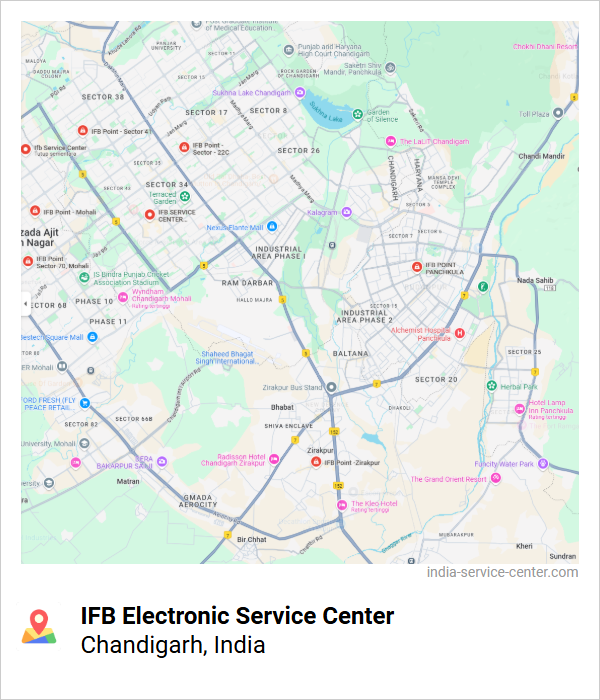 IFB Electronic Service Center Near Me, Chandigarh, India