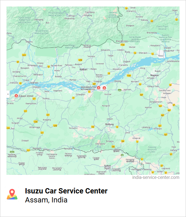Isuzu Car Service Center Near Me, Assam, India
