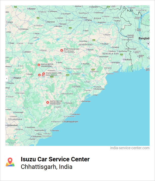 Isuzu Car Service Center Near Me, Chhattisgarh, India