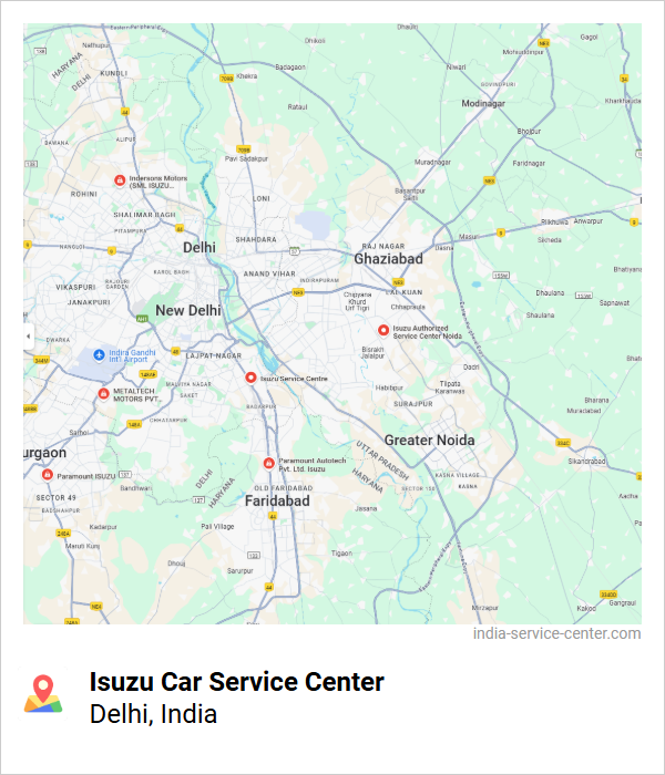 Isuzu Car Service Center Near Me, Delhi, India