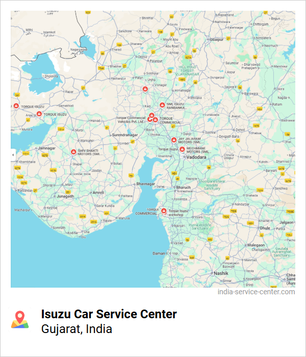 Isuzu Car Service Center Near Me, Gujarat, India