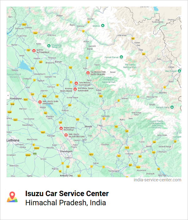 Isuzu Car Service Center Near Me, Himachal Pradesh, India