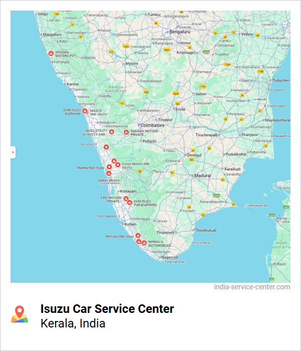 Isuzu Car Service Center Near Me, Kerala, India