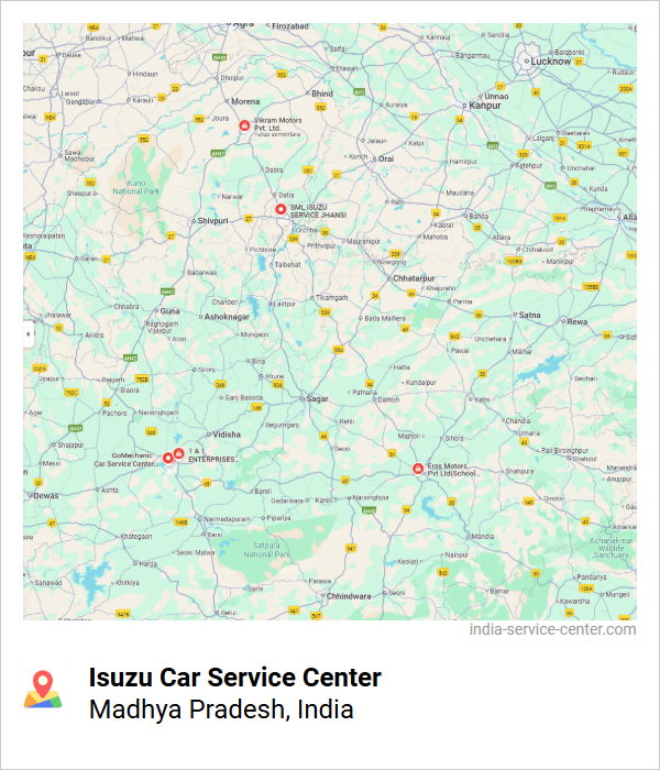 Isuzu Car Service Center Near Me, Madhya Pradesh, India