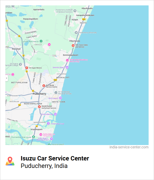 Isuzu Car Service Center Near Me, Puducherry, India