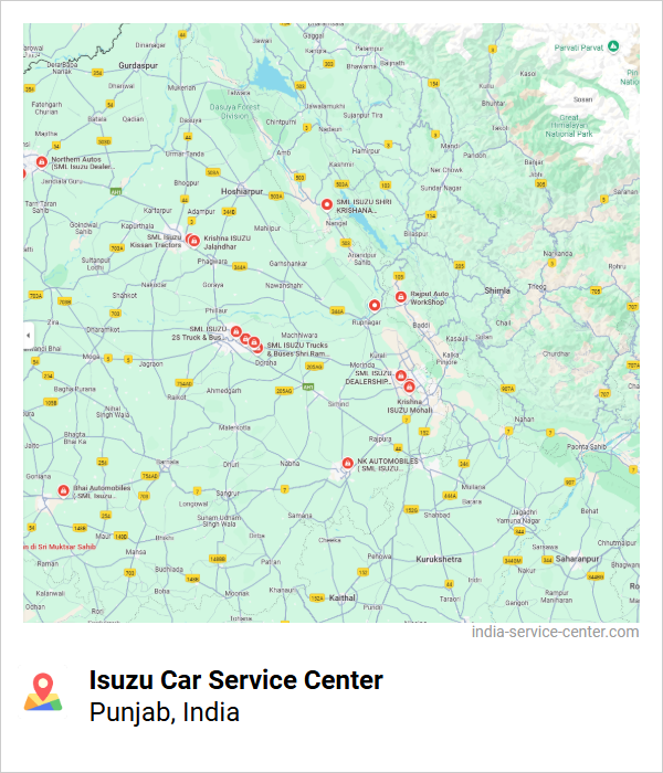 Isuzu Car Service Center Near Me, Punjab, India