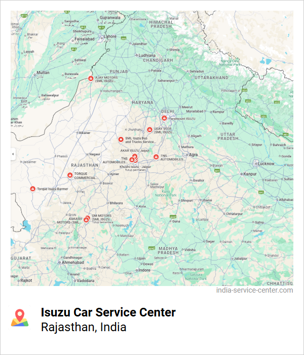 Isuzu Car Service Center Near Me, Rajasthan, India