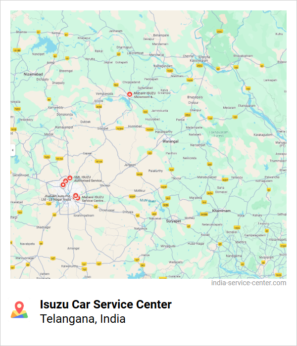 Isuzu Car Service Center Near Me, Telangana, India