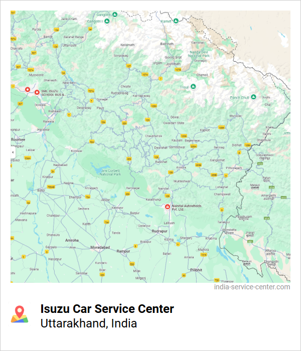Isuzu Car Service Center Near Me, Uttarakhand, India