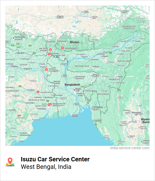 Isuzu Car Service Center Near Me, West Bengal, India