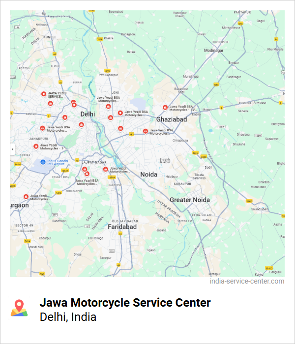 Jawa Motorcycle Service Center Near Me, Delhi, India