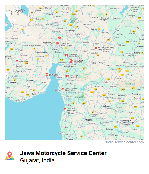 Jawa Motorcycle Service Center Near Me, Gujarat, India