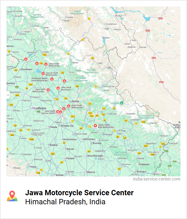 Jawa Motorcycle Service Center Near Me, Himachal Pradesh, India